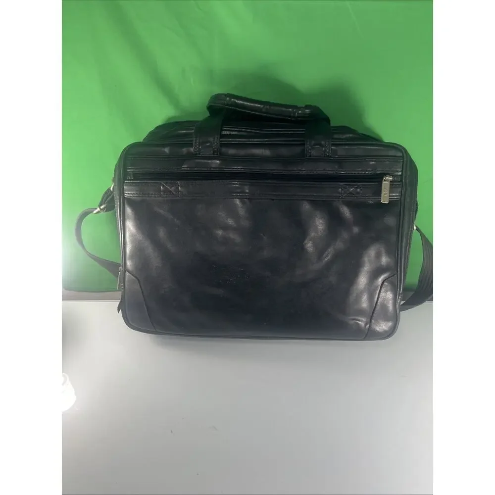 Avenues America: vintage harness leather laptop briefcase